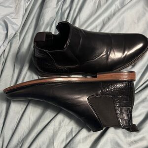 New York & Company Black Leather Men's Boots